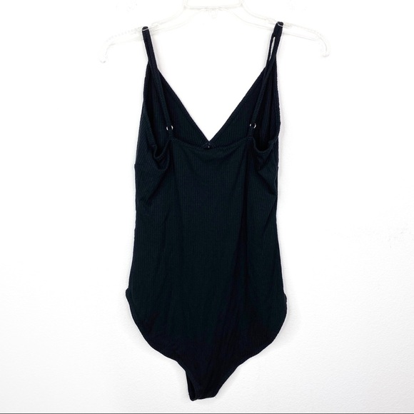 Forever 21 Black Ribbed Knit Cami Bodysuit - Picture 3 of 4